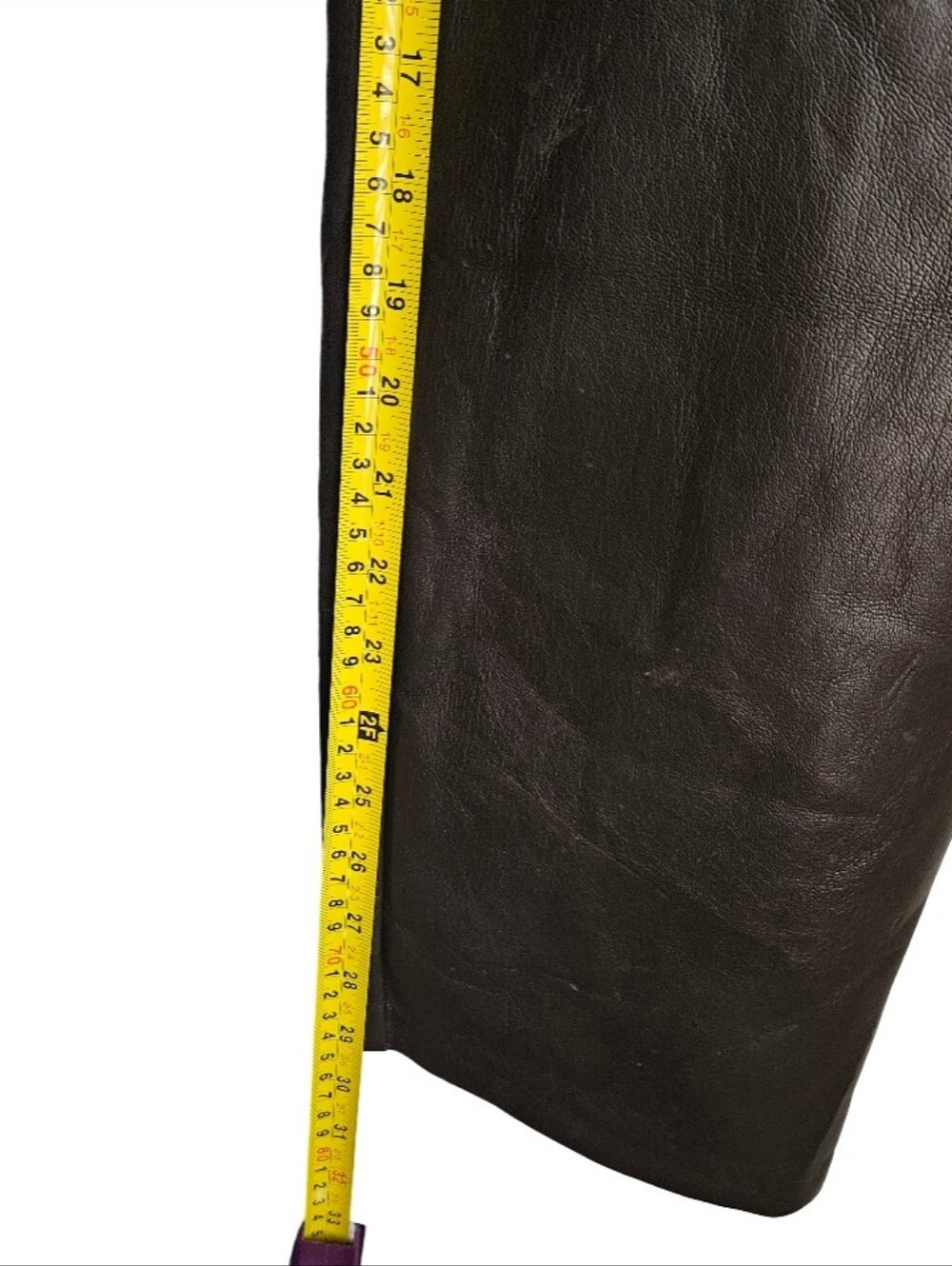 Aritzia Wilfred The Melina High Waisted Vegan Leather Pants Dark Brown Size 6 - Picture 11 of 13